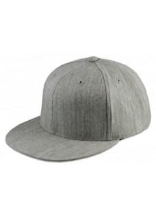 Flexfit Premium Fitted Flat Bill Cap - Heather Gray